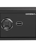20 Lb Smart Biometric Safe With Fingerprint Lock For Quick No Fuss Access And Real Security, Silent Mode, Backlit Keypad, Heavy Duty Door