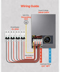 Wiring guide for Heavy Duty 36KW Tankless Electric Water Heater 240V showing connections and specifications.