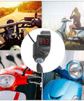 Plug And Play Throttle Control Switch With LCD Voltage Display And Key Lock For E-Scooters, Real Time Voltage Readout shown on scooters