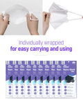 3 Layer Nano Filter Face Mask For Adults Black 100 Pack Lightweight Breathable Reusable Everyday Mask For Travel Work School And Daily Activities All Day Comfort, individually wrapped.