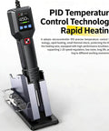 550W 2-In-1 Hot Air Rework Station With LCD Display showcasing temperature at 450°C on stand