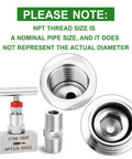 TAISHER 2-pack 304 stainless steel straight needle valves with 3/8 NPT female threads and nipple for water, gas or oil flow control.