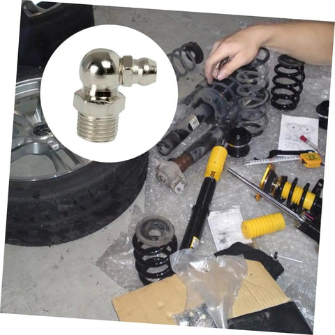 260 Piece Grease Fitting Kit With Storage Box Includes 90 Degree 45 Degree And Straight Hydraulic Fittings For Cars SAE And Metric Sizes Easy Organization And Sizing Chart Included near automotive parts and tools.