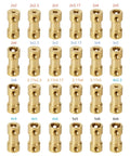 Variety of brass shaft couplings for different bore sizes, 5Mm To 6Mm Bore Rigid Brass Shaft Coupling Motor Connector For Precise Machine Linkage