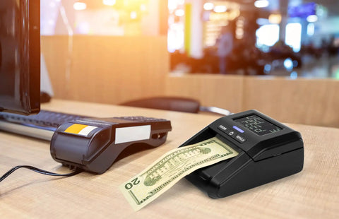 Portable Counterfeit Money Detector With LCD Display, Infrared And Magnetic Detection, Multi Currency Support For USD Euro GBP MXN