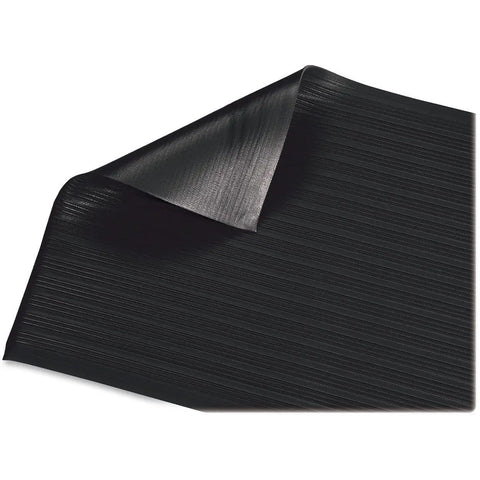 Air Step Anti Fatigue Floor Mat Black 36 Inch Long 24 Inch Wide With Three Eighths Inch Vinyl Foam Cushioned Support Ribbed Surface