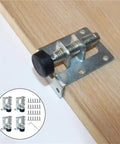 Adjustable Leveling Feet Set Of 10 Heavy Duty Height Adjusters With Threaded Precision, metal frame on wooden surface