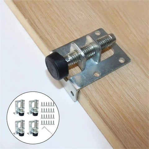 Adjustable Leveling Feet Set Of 10 Heavy Duty Height Adjusters With Threaded Precision, metal frame on wooden surface