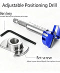 Adjustable Positioning Drill with Allen key and set screw. Tool for Top Notch 5 Piece Adjustable Depth Forstner Drill Bit Set.