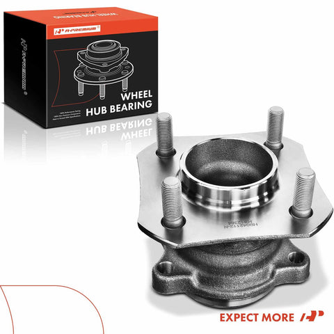 Rear Wheel Bearing And Hub Assembly For 4 Lug Nissan Sentra 2007 Through 2012 L4 2.0L With 4 Wheel ABS Direct Fit Durable