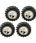 4Pcs RC Car Wheels And Tires Set Built For Tough RC Short Course Trucks With 5.5 Cm Diameter and 2.8 Cm Wide Rubber Tires