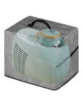 Heavy Duty Ice Maker Cover Dust Shield Waterproof Appliance Guard With Portable Pocket Storage Sleeve in gray polyester