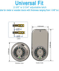Two Sided Keypad Door Knob With Dual Cylinders For Easy No Fuss Keyless Entry And Secure Two Way Access On Exterior Or Interior Doors