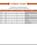 Fitment chart for Rear Wheel Bearing And Hub Assembly For Mazda CX3 2016 2019 Rear Driver Or Passenger Side Replacement