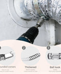 Two Inch Stainless Steel Worm Gear Hose Clamps Set, 304 Stainless, 10 Pack, Fuel Line Pipe Clamps With Durable White Finish For Auto And DIY Repairs Today