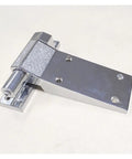 Heavy Duty Zinc Alloy Pivot Hinge For Cold Storage Doors silent damping mechanism, showing shiny silver surface and mounting holes.