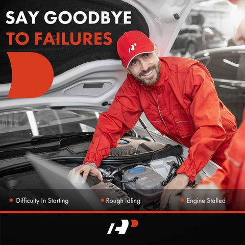 Mechanic checking engine under open hood to prevent failures in car maintenance