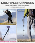 Ultra Lightweight 61 Inch Camera Monopod For On The Go Travel Photography used as monopod, walking stick, and selfie stick