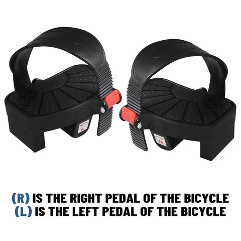 Dual Size Bike Pedals With Straps For Indoor Cycles Compatible With Peloton Schwinn Bowflex And Most Bikes 9/16 And 1/2 Inch