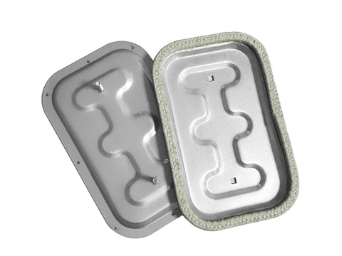 Duct access door 10x6 inch, metal with foam gasket for high-temperature grease ducts, Amazon brand