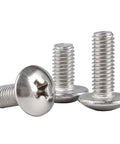 Top Shelf 304 Stainless Steel M4 X 30 Mm Phillips Flat Head Machine Screws 50 Piece Heavy Duty Kit on display.