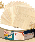 Basswood sheets, 36-pack, 12x12 inch, 1/8 in thick, unfinished wood for DIY ornaments and laser cutting