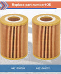 Mercedes Benz 2 Pack Oil Filter Compatible With Freightliner Jeep Dodge Vehicles E350 GL350 ML350 R320 R350 S350 Sprinter 2500 3500 2007 2021 Replace HU821X 6421800009 High Quality Durable Fit And Easy Install Plug And Play