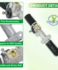 Club Car DS Steering Rack And Pinion Gear Box For 1984 And Up DS Carryall And Turf Golf Carts, easy install, direct fit replacement