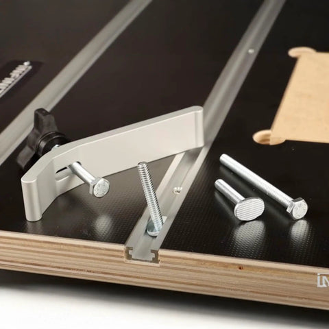 Drill Press Table Package With Pro Grade Fence And Flip Stop 16 By 24 Inch Plycore Top With Microdot Laminate Bottom Balance