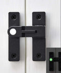 Matte Black 180 Degree Flip Latch Set For Barn Doors And Sliding Doors Two Pack Zinc Alloy Latch With Luminous Finish