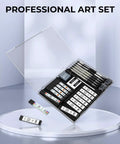 Open case of Metal Mechanical Pencil Set With Case, Six Pencils From 0.3mm To 2.0mm Plus 552 Lead Refills, Erasers And Sharpeners