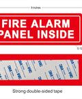 Indoor Fire Alarm Panel Sign Made From Premium Durable Acrylic With Super Strong Self Adhesive And No Fuss Install For Home Office Or Shop Red 9x3 Inches