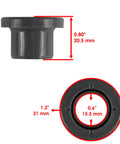 Front A Arm Bushing Ball Joint Kit For Polaris Sportsman XP 550 Touring 2009 And Sportsman XP 850 EFI EPS 2009 With Pivot Shaft 5135270 Bushing 5436798 Bolts 7518466 Nuts 7547313 And Ball Joints 7082507 7081991 7061220, black bushing 0.80" x 1.2"