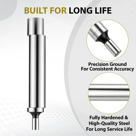 Double End Edge Finder With 0.200 Inch And 0.500 Inch Contact Tips For Precision Milling Setup A Handy Reliable Tool For Machinists To Fast Edge Locate During Milling Durable Easy To Use For Quick Calibrations In The Shop, hardened steel edge finder