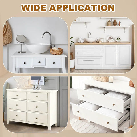 Sweet Upgrade 8 Pair 300Mm White Plastic Drawer Slides Side Mounted Groove Rail Kit With Screws For Cabinet Wardrobe Dresser No Sweat Diy Install And Bangin Smooth Glide Setup shown in various furniture settings.