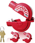Universal Gate Valve Lockout For Outdoor Faucets And Spigots, Hose Bib Lock For 1 To 2.5 Inch Valves, Rustproof ABS Cover, 2 Pack