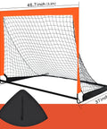 2 Pack 4 Ft By 3 Ft Portable Kid Soccer Goals For Backyard Indoor And Outdoor Pop Up Play In Orange Easy Setup