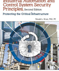 Master Industrial Automation And Control System Security Principles For Critical Infrastructure With 2nd Edition By Krutz cover image with lock and industrial background.