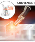 Heavy Duty Magnetic Welding Ground Clamp With Strong Magnet Holds Firmly On Metal Poles And Tables To Boost Safety Efficiency During Any Electric Weld Job No Slipping Or Shaking Just Reliable Grip For Pros, silver finish.