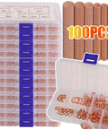 Badass Flat Copper Washers 100 PCS M4 To M14 Oil Drain Sump Plug Seal Kit For Cars Boats Trucks Engine Repair Universal Fit Saves Money DIY Fixes Keeping Things Leak Free Smooth Operation And No Worries In Your Ride Now Today, copper washer organizer box with assorted sizes