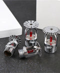Straight Up Solid 68 Degree Pendant Fire Sprinkler Head With Side Hidden Ceiling Mount For Tough Fire Suppression Jobs, chrome finish