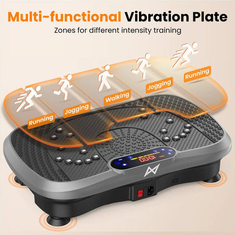 Vibration Plate Fitness Platform For Full Body Workout, Bluetooth Shaker Board for home gym and office use, multi-functional zone areas