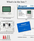 No Frills Manual Thermostat For Home With 1 Heat 1 Cool Non Programmable Control Green Backlight Easy Dial Temperature Adjustment Ideal For Conventional Systems And Simple Climate Comfort with accessories shown