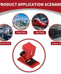 Applications of 10 Pack Clamp On Circuit Breaker Lockout Devices For 120/277V Single Pole Systems in various industries.