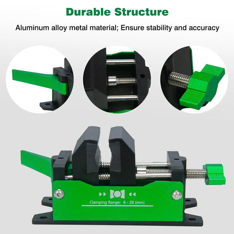 Golf Club Regripping Kit With Quick Release Vise Clamp For Grip Removal And Shaft Work Aluminum Golf Shaft Vise Clamp shown