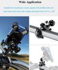 1 Inch Ball Handlebar U Bolt Mount Base Fits Round Rails 0.5 To 1.26 Inches RAM Mounts B Size Compatible With 1 Inch Ball Double Socket Arm Bike And Motorcycle Phone Holder on motorcycle handlebar
