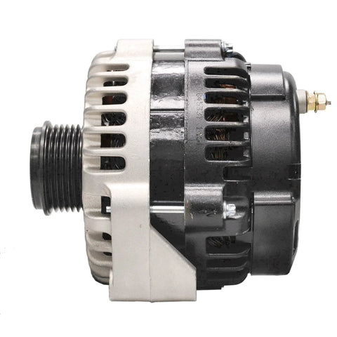 Side view of a Remanufactured Alternator 3342732A For Cars Built To Last With Beefed Up Bearings And High Temp Lubricant Plus Double Lip Seals