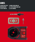Craftsman CMAH1MDL bi-metal door lock hole saw kit with door jig, mandrel, and back-set assembly
