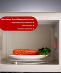 Open microwave showing Six Pack Microwave Waveguide Covers Mica Sheets For Oven Protection Prevent Moisture And Grease Splash Shield Magnetron