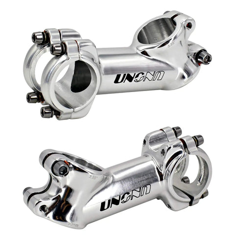 35 Degree 90mm 31.8 Stem Riser For Mountain Road And BMX Rigs Slick Glossy Silver Aluminum Alloy Build Lightweight Durable